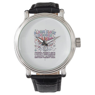 Pulsera Reloj de alarma de unicornio, tipografía en negrit
