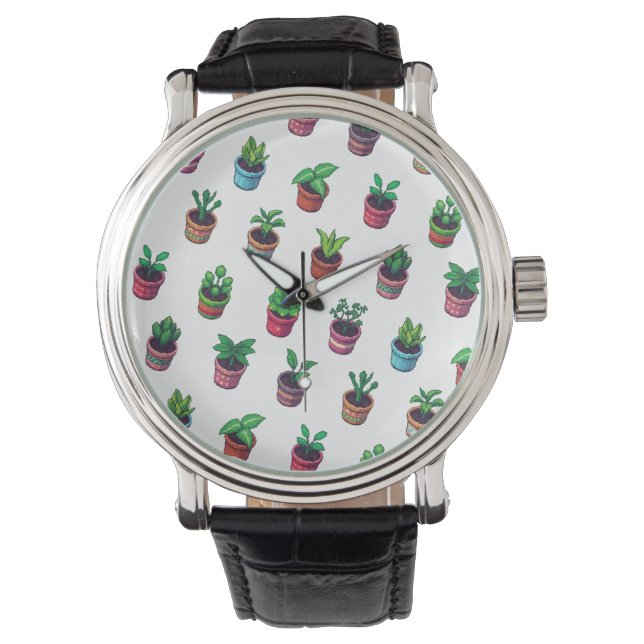 Pulsera Reloj de Amante de Plantas (Anverso)