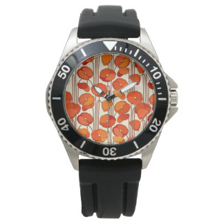 Pulsera Reloj de amapolas Art Nouveau