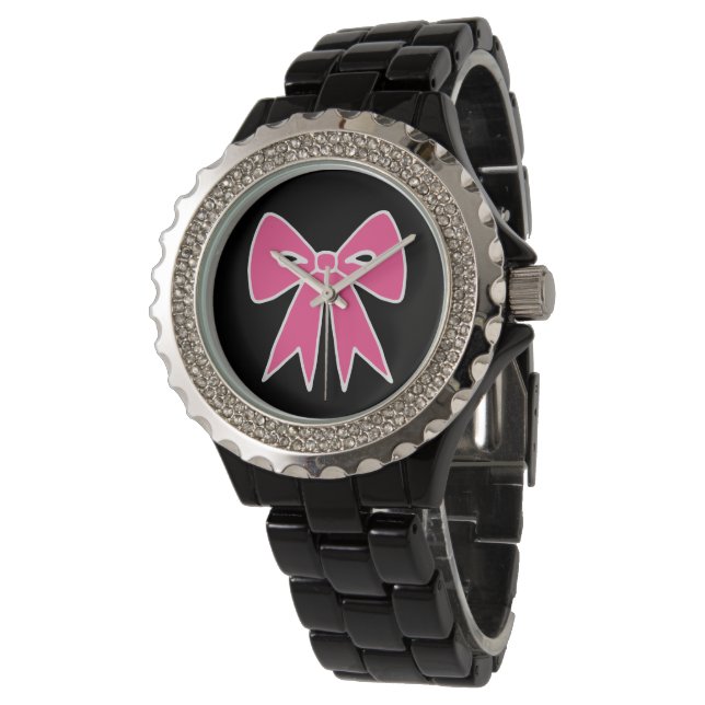 Pulsera Reloj de arco rosado (Angular)