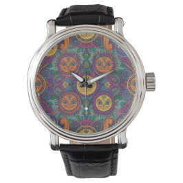 Pulsera Reloj de arte de gato Mandala
