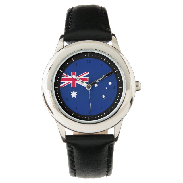 Pulsera Reloj de bandera australiana (Anverso)