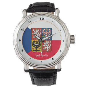Pulsera Reloj de bandera checa patriótico, moda de la Repú