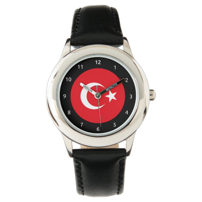 Pulsera Reloj de bandera turca (Anverso)
