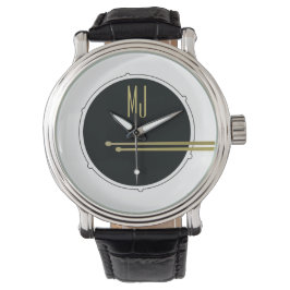 Pulsera Reloj de Batería Black Gold Regalo para Él