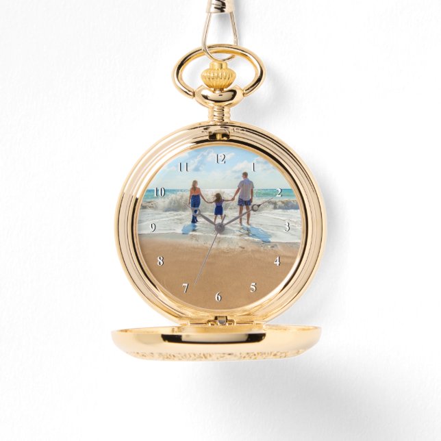 Pulsera Reloj de Bolsillo con Foto Personalizada Regalo (Anverso)