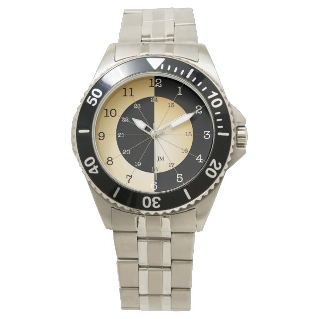 Pulsera Reloj de bolsillo de hora militar elegante (Anverso)