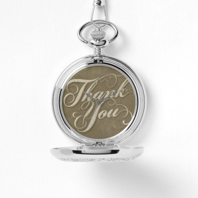 Pulsera Reloj de bolsillo Gracias  (Anverso)