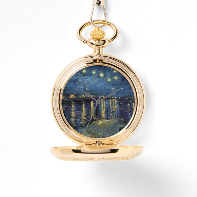 Pulsera Reloj de bolsillo Noche estrellada sobre el Ródano (Anverso)