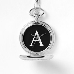 Pulsera Reloj de bolsillo personalizado con monograma y no