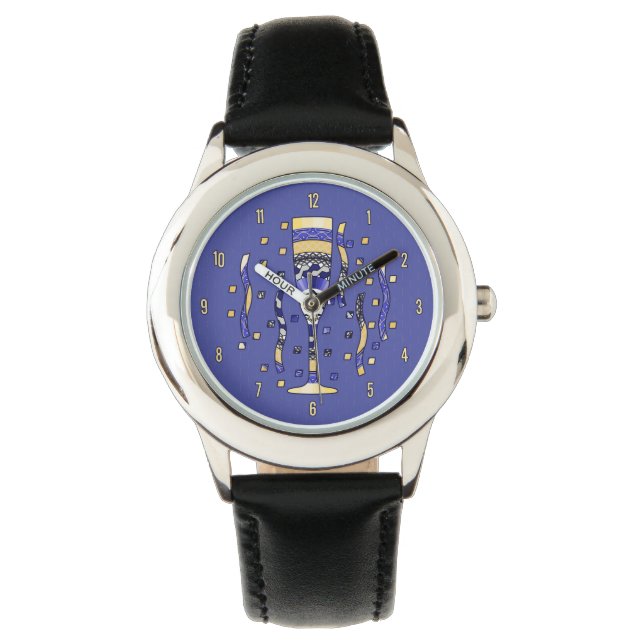 Pulsera Reloj de brindis de Año Nuevo (Anverso)