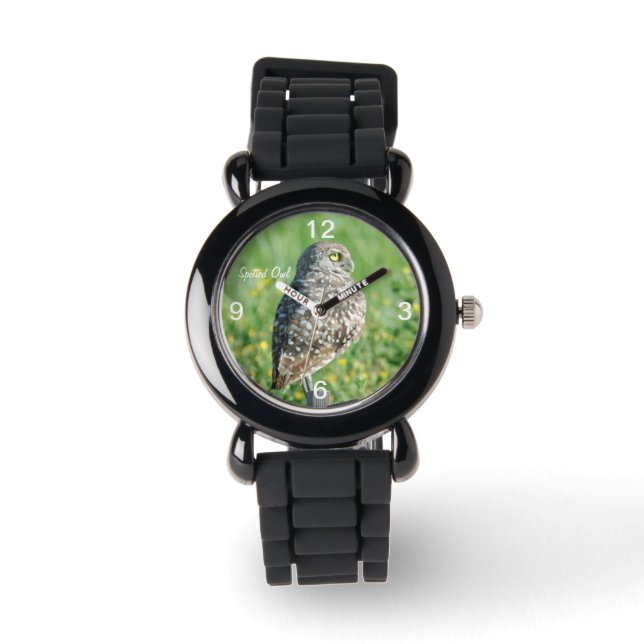 Pulsera Reloj de búho con ráfaga de ojos (Anverso)
