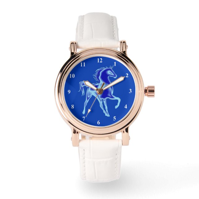 Pulsera Reloj de Caballo Azul (Anverso)