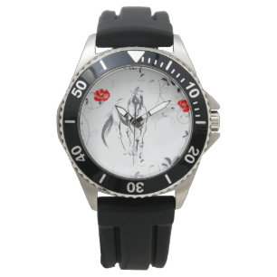Pulsera Reloj de caballos barroco
