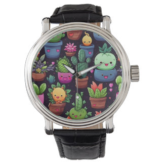 Pulsera Reloj de Cactus Kawaii