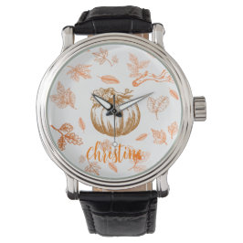 Pulsera Reloj de calabaza de halloween