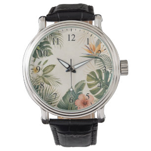 Pulsera Reloj de Cara Paraíso Tropical