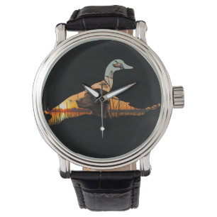 Pulsera Reloj de caza de pato, chocolate labrador