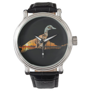 Pulsera Reloj de caza de pato, recuperador de oro