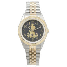 Reloj de caza dorado