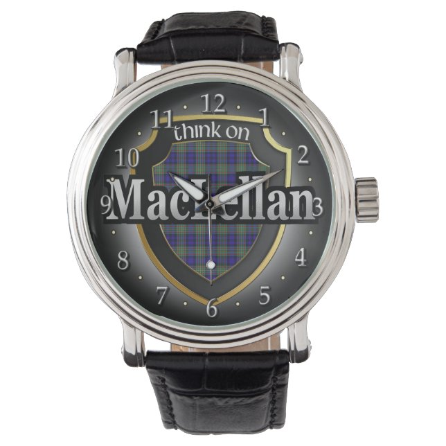 Pulsera Reloj de celebración de la Escocia del clan MacLel (Anverso)