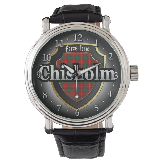 Pulsera Reloj de Celebración del Clan Chisholm Escocia (Anverso)