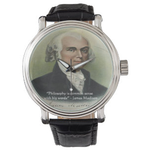Pulsera Reloj de citas de sentido común de James Madison