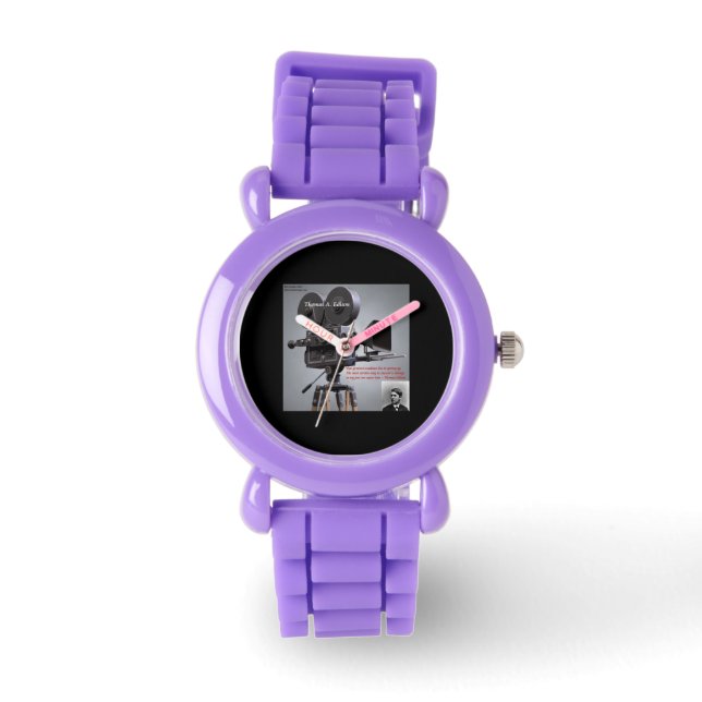 Pulsera Reloj de citas "Para el éxito" de Thomas Edison (Anverso)