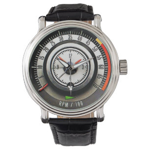 Pulsera Reloj de coche deportivo clásico de 1968 y tacómet