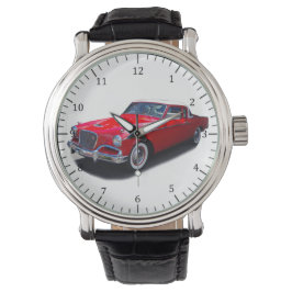 Pulsera reloj de coche rojo clásico de 1956