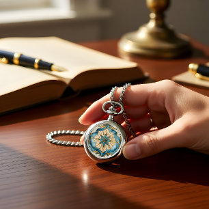 Pulsera Reloj de collar Cerulean Bloom Tapestry
