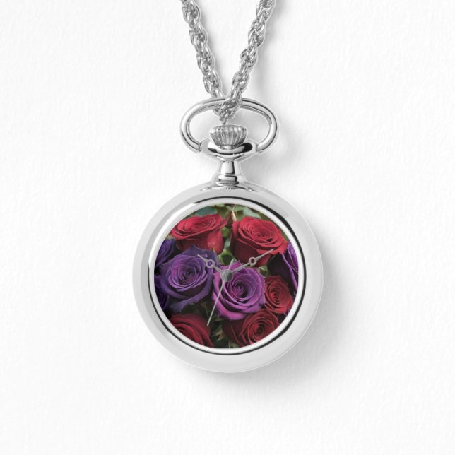 Pulsera Reloj de collar Rosa Multicolor (Anverso)