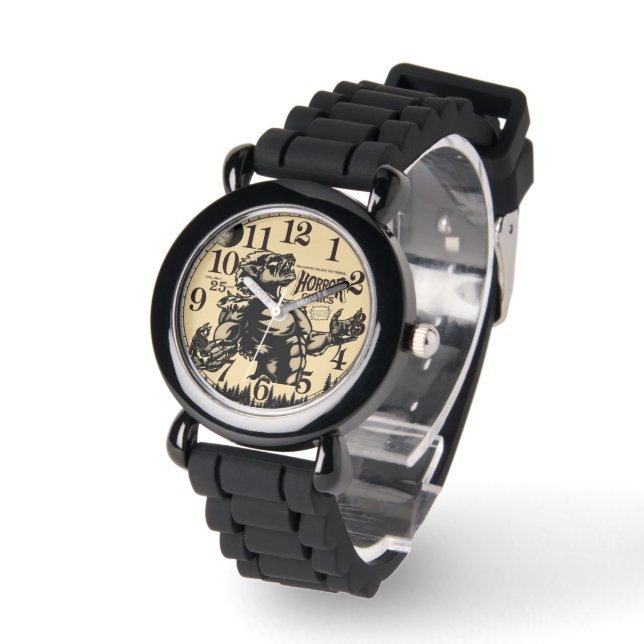 Pulsera Reloj de 'Cómics de Terror' Clásico (Ángulo)