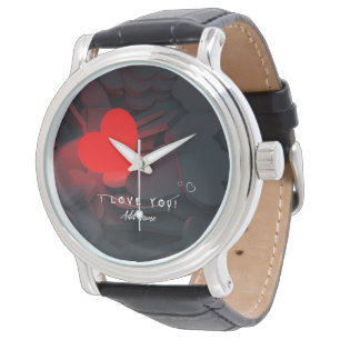 Pulsera Reloj de Corazón Personalizado – Regalo Romántico 