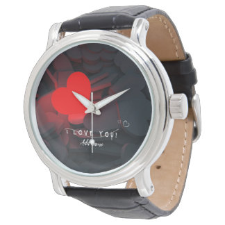 Pulsera Reloj de Corazón Personalizado – Regalo Romántico 