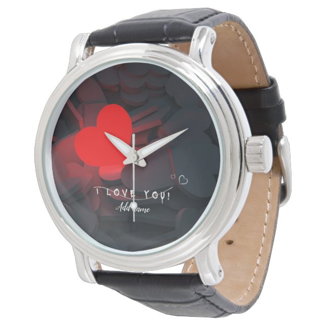 Pulsera Reloj de Corazón Personalizado – Regalo Romántico  (Angular)