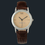 Pulsera Reloj de correa de cuero marrón clásico<br><div class="desc">Reloj de correa de cuero marrón clásico</div>