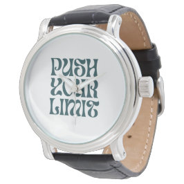 Pulsera Reloj de correa de cuero negro vintage para hombre