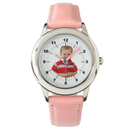 Pulsera Reloj de correa de cuero para niños - personalizad