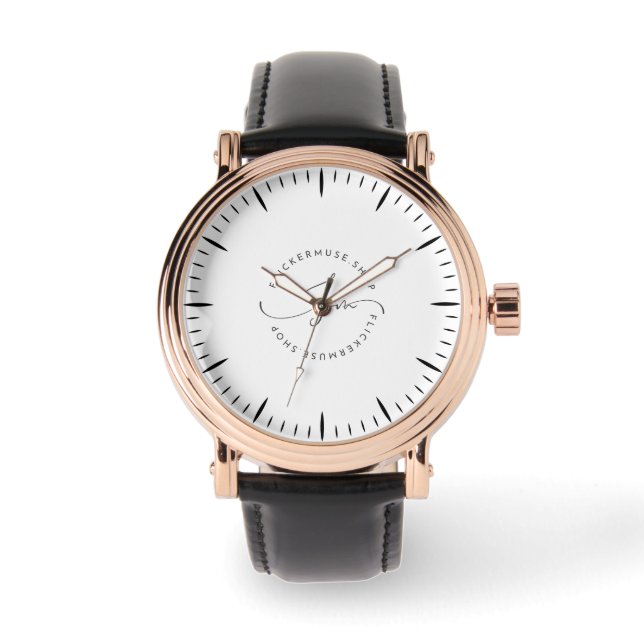 Pulsera Reloj de cosecha de oro Rosa masculino de Flickerm (Anverso)