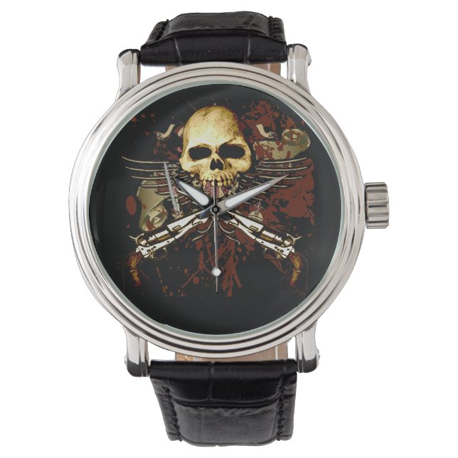 Pulsera Reloj de cráneo de seis disparos (Anverso)