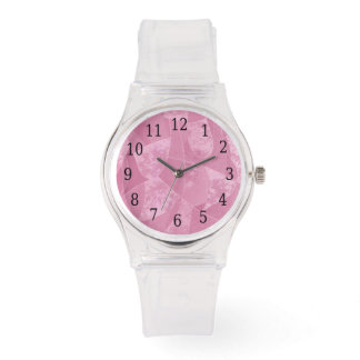Pulsera Reloj de cristal de manchas rosadas