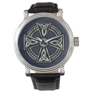 Pulsera Reloj de cruces celtas irlandesas