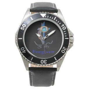 Pulsera reloj de cruz cristiana