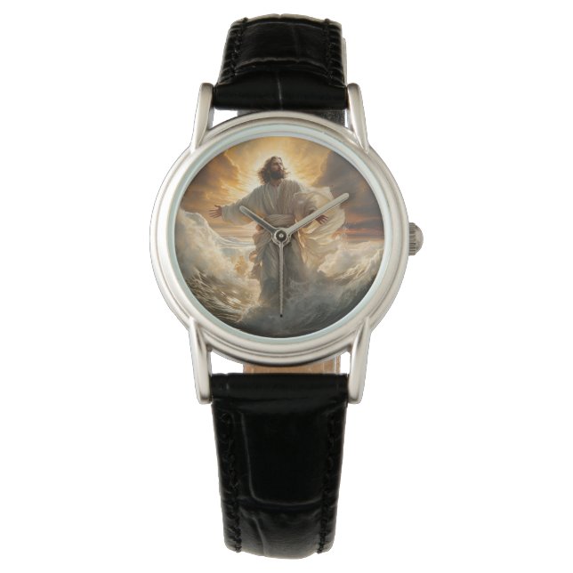 Pulsera Reloj de cuero clásico para mujeres (Anverso)