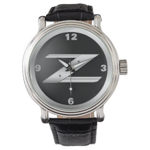 Pulsera Reloj de cuero negro 350Z para hombre