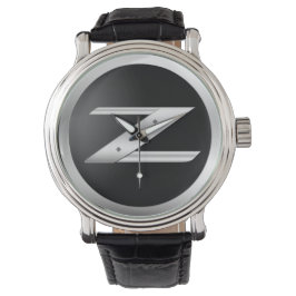 Pulsera Reloj de cuero negro 350Z para hombre