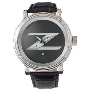 Pulsera Reloj de cuero negro 350Z para hombre