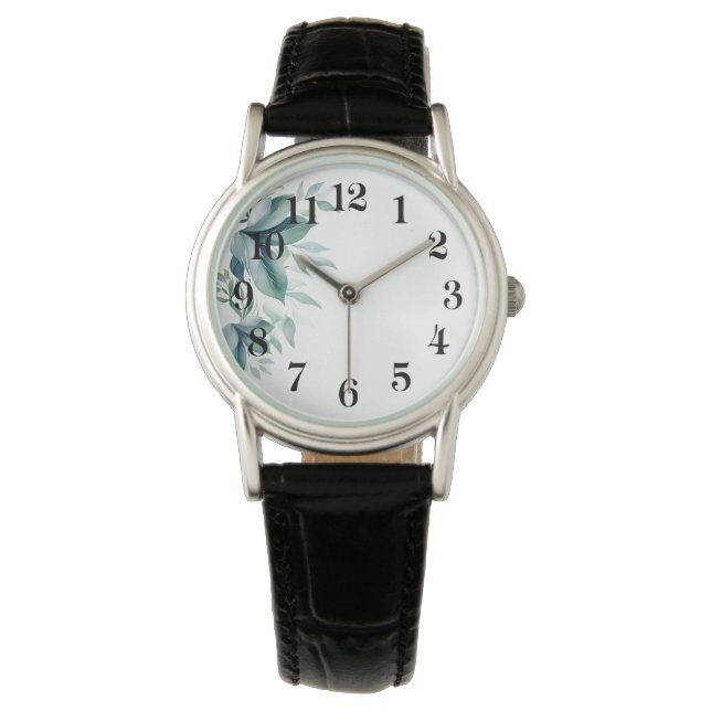 Pulsera Reloj de cuero para mujer (Anverso)