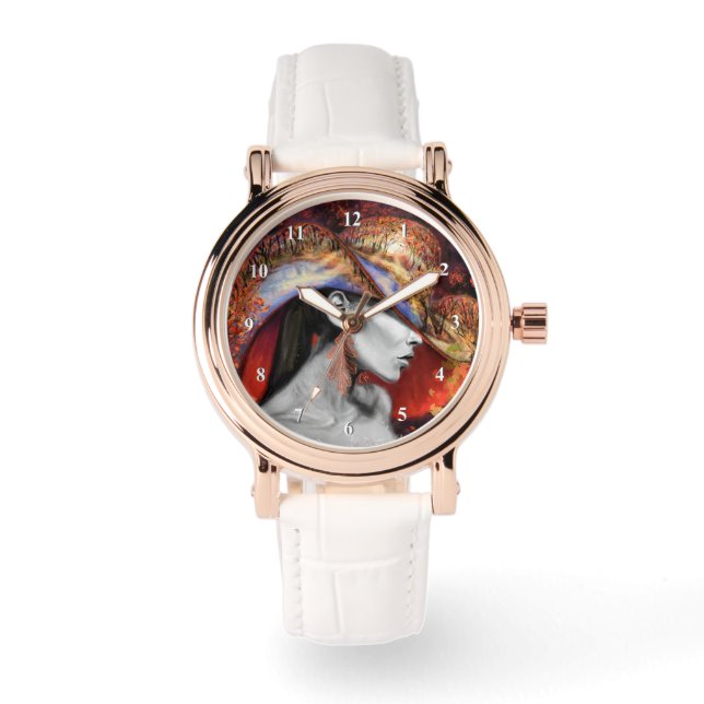 Pulsera Reloj de Dama Otoñal - Pintura (Anverso)